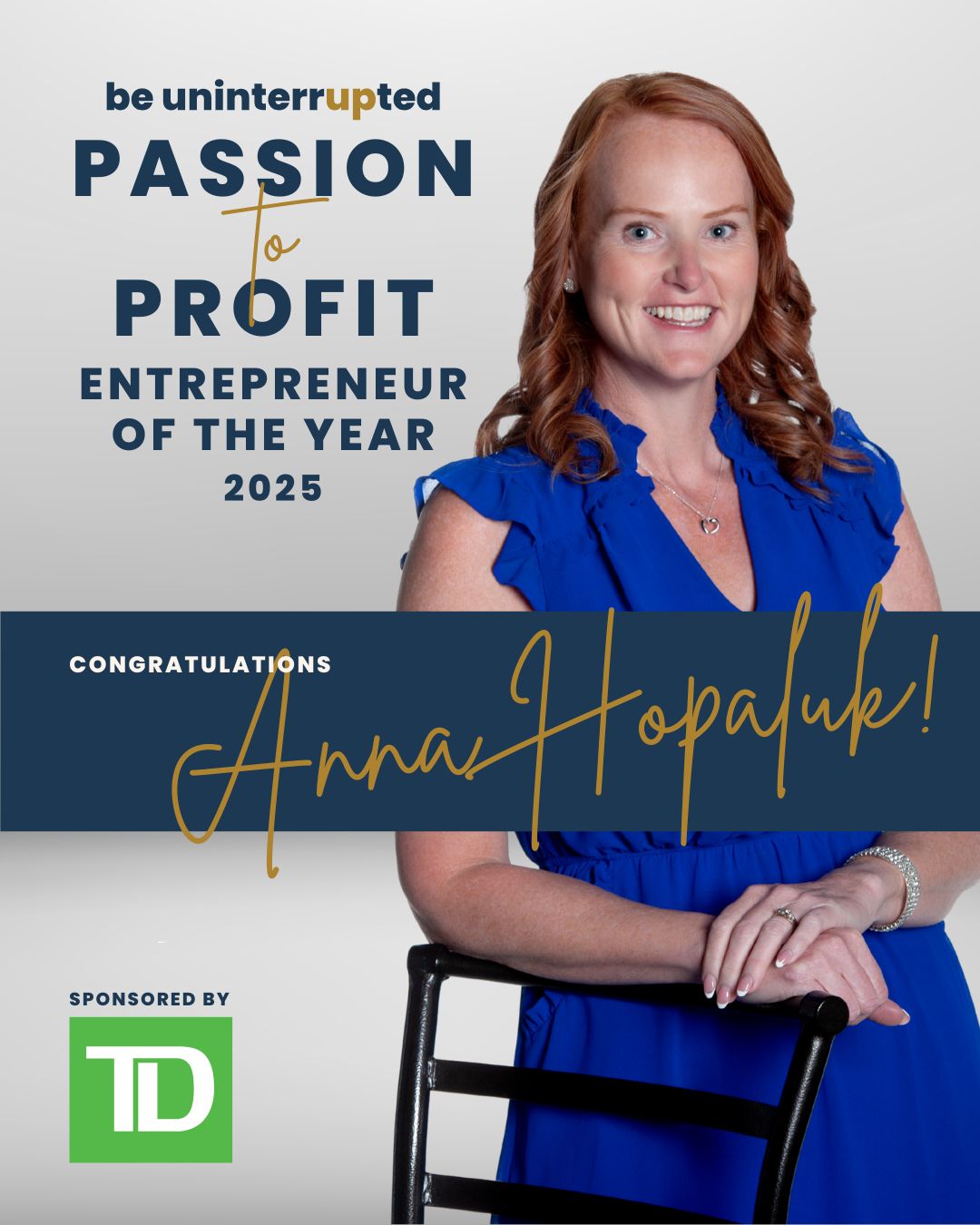 2025 Passion to Profit Award Winner